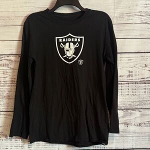 NFL Black Long Sleeve Shirt with Raiders Logo